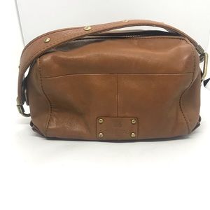 Billy Bag London Leather Baguette Bag Brown Vintag